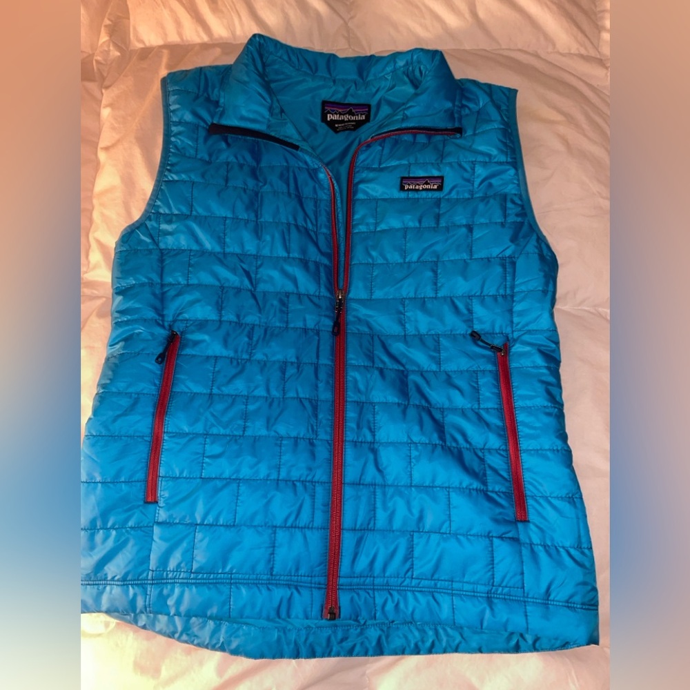 SOLD Patagonia Men's Nano Puff Vest - Bright Blue